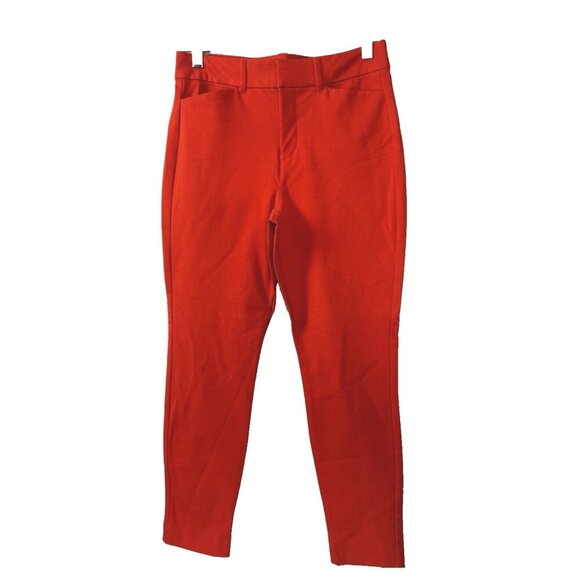 Old Navy NWT Red Pixie Skinny Ankle Pants 4 High Rise Classic Chic Workwear - Picture 1 of 11
